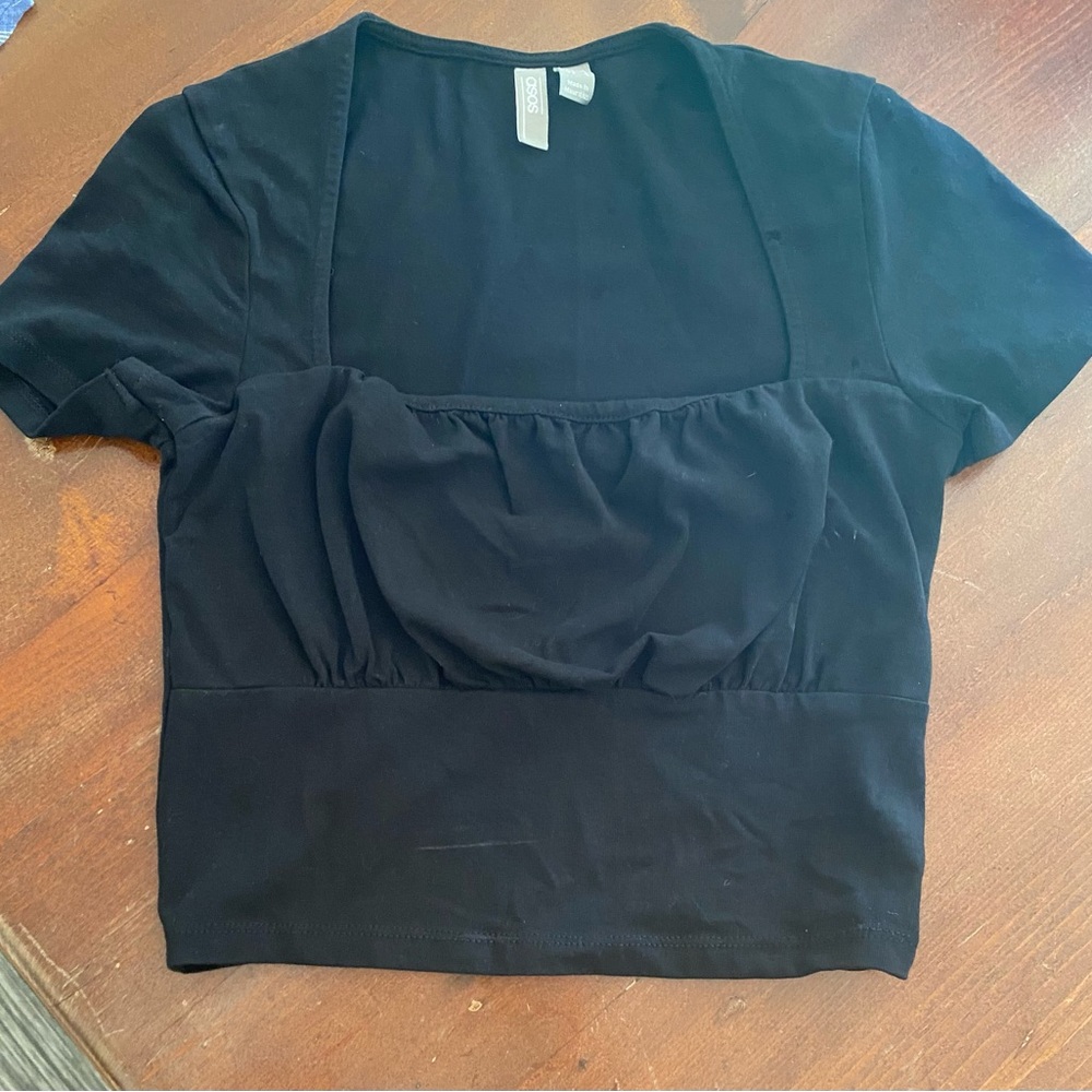 Crop Black Baby T-shirt